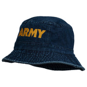 US Army Embroidered Pigment Dyed Bucket Hat