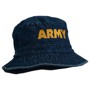 US Army Embroidered Pigment Dyed Bucket Hat