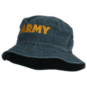 US Army Embroidered Pigment Dyed Bucket Hat