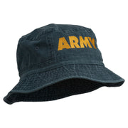 US Army Embroidered Pigment Dyed Bucket Hat