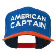 American Captain Embroidered Snapback Cap