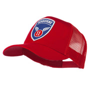 11th Airborne Military Patched Mesh Cap