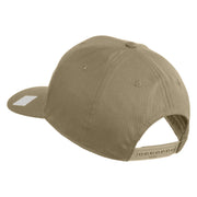 Navy USN Veteran Patched Solid Cotton Twill Cap - Khaki OSFM