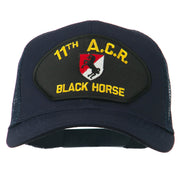 11th ACR Black Horse Patched Mesh Cap