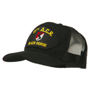 11th ACR Black Horse Patched Mesh Cap