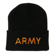 Military Embroidered Beanie