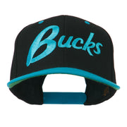 Bucks Embroidered Flat Bill Cap