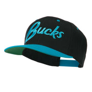 Bucks Embroidered Flat Bill Cap