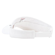 Magical Rose Embroidered Brushed Sports Visor - White OSFM