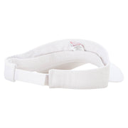 Magical Rose Embroidered Brushed Sports Visor - White OSFM