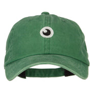 Monster Eye Ball Embroidered Unstructured Cotton Cap