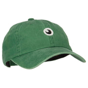 Monster Eye Ball Embroidered Unstructured Cotton Cap