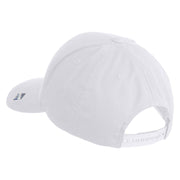 US Air Force Pilot Embroidered Retro Cotton Blend Snapback Cap - White OSFM