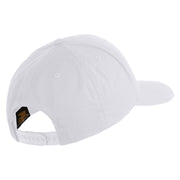 US Air Force Pilot Embroidered Retro Cotton Blend Snapback Cap - White OSFM