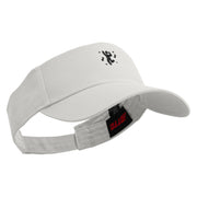 Dance Icon Embroidered Cotton Twill Sun Visor