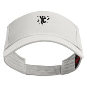 Dance Icon Embroidered Cotton Twill Sun Visor