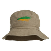 Fly Fishing Embroidered Washed Cotton Bucket Hat