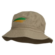 Fly Fishing Embroidered Washed Cotton Bucket Hat