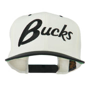 Bucks Embroidered Flat Bill Cap