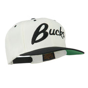 Bucks Embroidered Flat Bill Cap