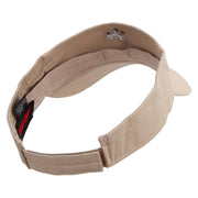 Dance Icon Embroidered Cotton Twill Sun Visor