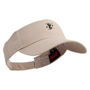 Dance Icon Embroidered Cotton Twill Sun Visor