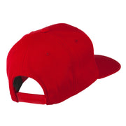 Brave Embroidered Flat Bill Cap