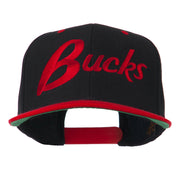 Bucks Embroidered Flat Bill Cap