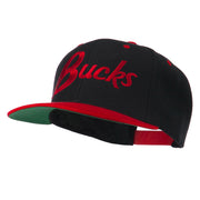 Bucks Embroidered Flat Bill Cap