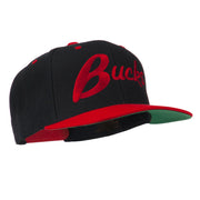 Bucks Embroidered Flat Bill Cap