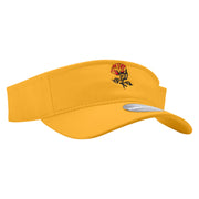 Magical Rose Embroidered Brushed Sports Visor - Yellow OSFM