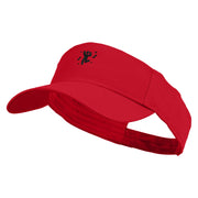 Dance Icon Embroidered Cotton Twill Sun Visor