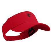 Dance Icon Embroidered Cotton Twill Sun Visor