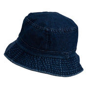 Fly Fishing Embroidered Washed Cotton Bucket Hat