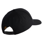 US Air Force Pilot Embroidered Retro Cotton Blend Snapback Cap - Black OSFM