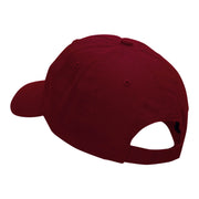 Sunflower Head Embroidered Low Profile Dyed Cotton Twill Cap