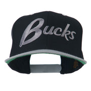 Bucks Embroidered Flat Bill Cap