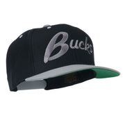 Bucks Embroidered Flat Bill Cap