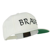 Brave Embroidered Flat Bill Cap