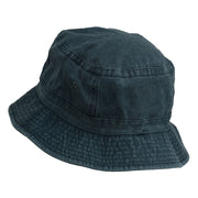 Fly Fishing Embroidered Washed Cotton Bucket Hat