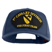 1st Cavalry Division The First Team Patched Solid Cotton Twill Mesh Prostyle Cap - Navy OSFM