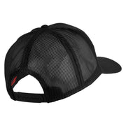 US Navy Veteran Patched Solid Cotton Twill Mesh Cap - Black OSFM