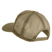 1st Cavalry Division The First Team Patched Solid Cotton Twill Mesh Prostyle Cap - Khaki OSFM
