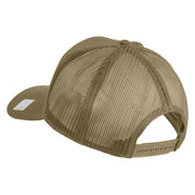 US Navy Veteran Patched Solid Cotton Twill Mesh Cap - Khaki OSFM