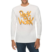 Back To Work Embroidered Unisex Lane Seven Ring Spun Cotton Premium Long Sleeve T-shirt - White XS