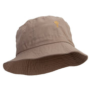 Golden Windmill Farming Embroidered Bucket Hat - Khaki OSFM