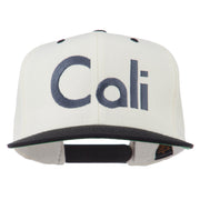 Cali Embroidered Snapback Cap