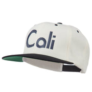 Cali Embroidered Snapback Cap