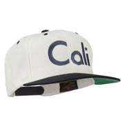 Cali Embroidered Snapback Cap