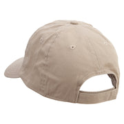 Outline Bird Logo Embroidered Low Profile Dyed Cotton Twill Cap - Khaki OSFM